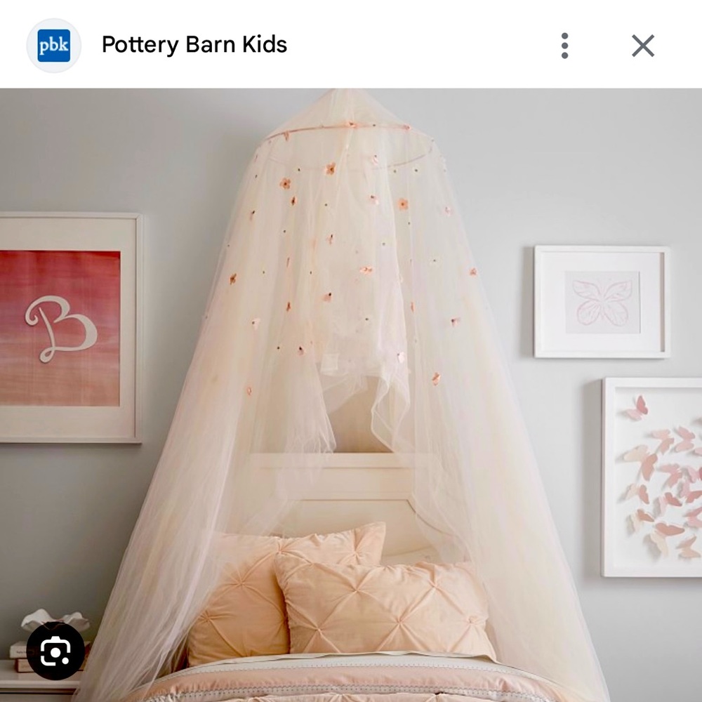 Monique Lhuillier canopy in blush
